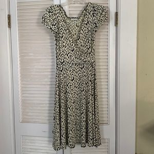 London Times Wrap Bodice Dress